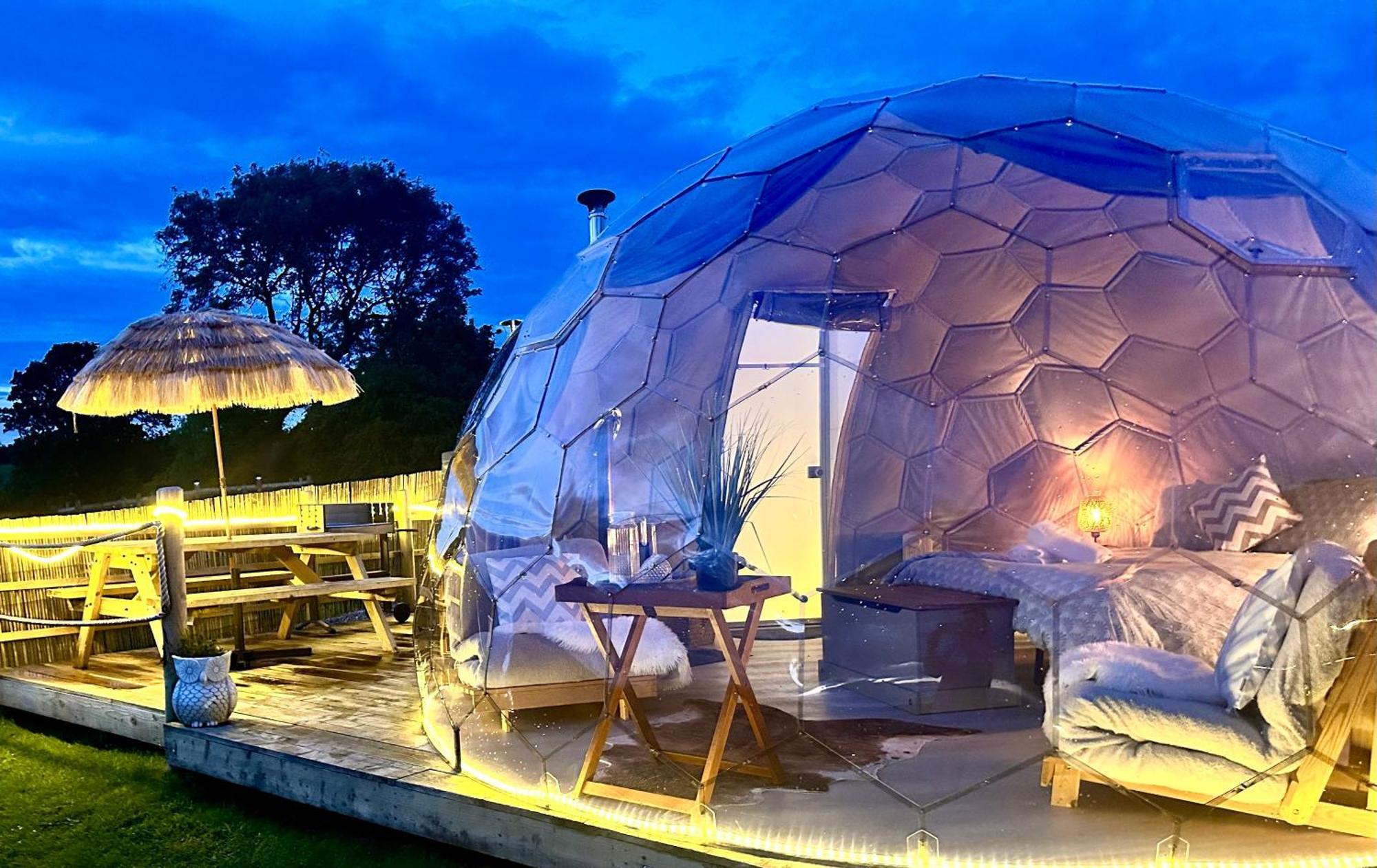 Hotel Deerstone Glamping-Boulsworth Hill Dome Hot Tub Earby Esterno foto